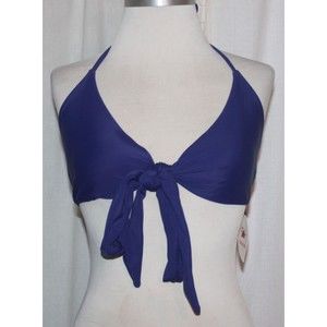 Women's Beach Queen Purple Halter Tie Slingshot Bikini Top Size M